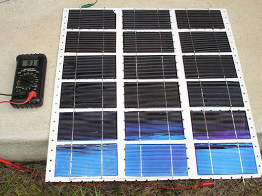 214805 DIY solar panels with damaged solar cells