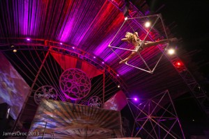 Lucent Dossier performing at Fractal Planet, Burning man 2013