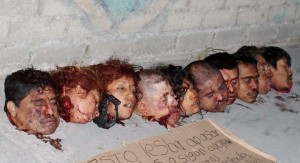 10 human heads were found Sunday morning  in the municipality of Teloloapan north of Acapulco.