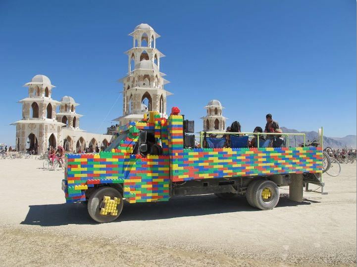 LEGO Truck @ Burning Man 2011 Temple