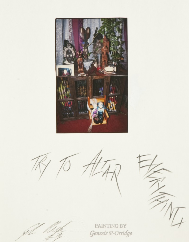 Try to Altar Everything, (1999) Mixed media, 14 x 11 inches