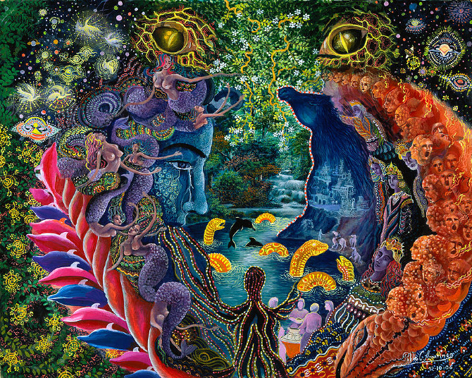 The Ayahuasca Visions of Pablo Amaringo, Book by Howard G. Charing, Peter  Cloudsley, Pablo Amaringo, Official Publisher Page