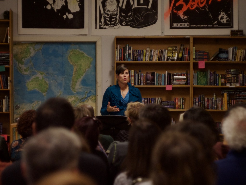 Dr. Ingrid Walker at a book signing in Tacoma, WA