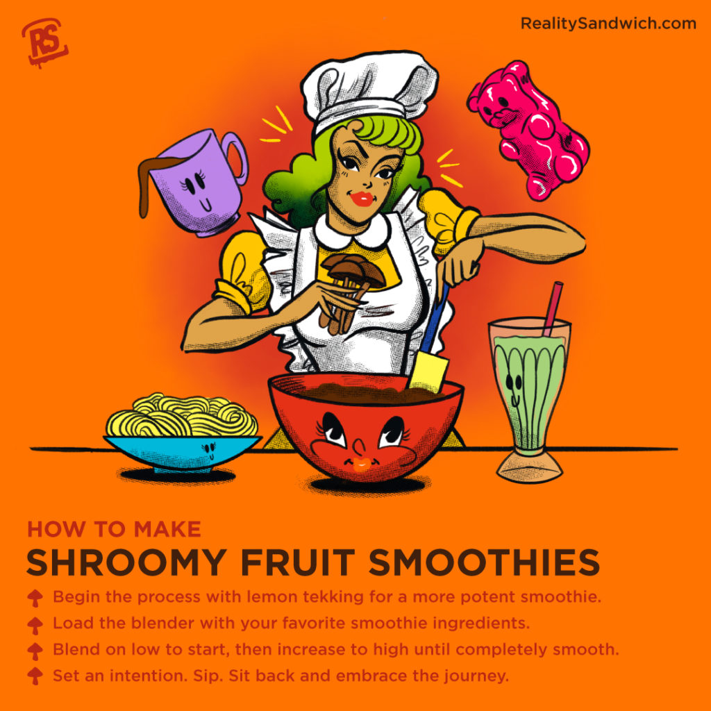 how to make shroomy fruit smoothies quick recipe